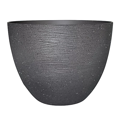 Verve Momoka Grey Polypropylene (PP) Round Plant Pot (Dia)30cm 1 Verve Momoka Grey Polypropylene (PP) Round Plant Pot (Dia)30cm