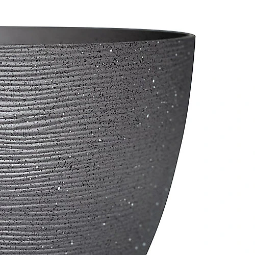 Verve Momoka Grey Polypropylene (PP) Round Plant Pot (Dia)30cm 2 Verve Momoka Grey Polypropylene (PP) Round Plant Pot (Dia)30cm - Image 2