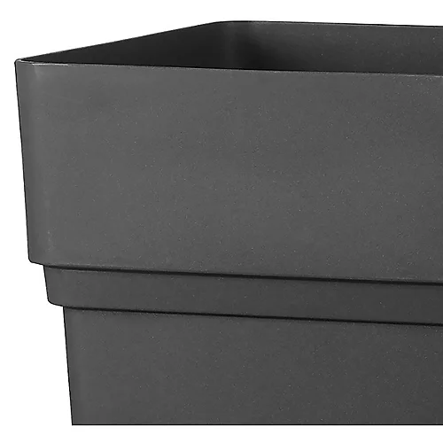 Verve Nurgul Dark Grey Plastic Tall Square Plant Pot (Dia)38cm 3 Verve Nurgul Dark Grey Plastic Tall Square Plant Pot (Dia)38cm - Image 3