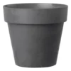 Verve Nurgul Dark Grey Polypropylene (PP) Circular Plant Pot (Dia)58cm