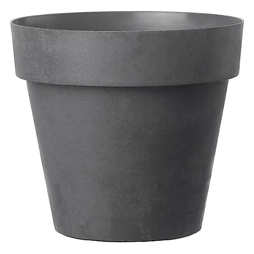 Verve Nurgul Dark Grey Polypropylene (PP) Circular Plant Pot (Dia)58cm 1 Verve Nurgul Dark Grey Polypropylene (PP) Circular Plant Pot (Dia)58cm