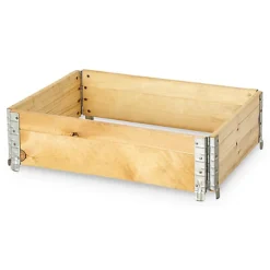 Verve Small Pine & Steel Rectangular Raised Bed Kit 0.48m²