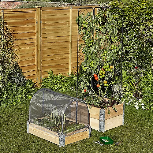 Verve Small Pine & Steel Rectangular Raised Bed Kit 0.48m² 4 Verve Small Pine & Steel Rectangular Raised Bed Kit 0.48m² - Image 4