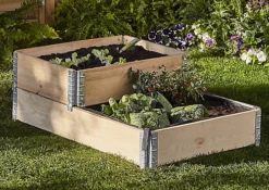 Verve Small Pine & Steel Rectangular Raised Bed Kit 0.48m² 6 Verve Small Pine & Steel Rectangular Raised Bed Kit 0.48m² -Outsunny Garden Zone verve small pine steel rectangular raised bed kit 0 48m 3663602760214 04bq