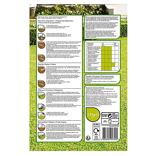 Verve Universal Grass Seeds, 1.5kg 2 Verve Universal Grass Seeds, 1.5kg - Image 2
