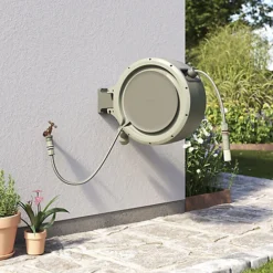 Verve Wall-mounted Manual Hose Reel Set (L)40m 6 Verve Wall-mounted Manual Hose Reel Set (L)40m -Outsunny Garden Zone verve wall mounted manual hose reel set l 40m5059340251004 01i