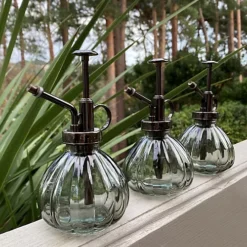Vintage Style House Plant Glass Water Mister (Pack Of 3)