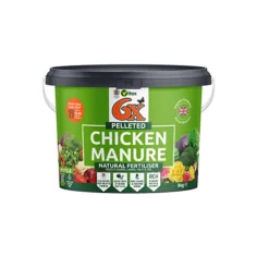 Vitax 6X Natural Poultry Chicken Manure Pellets Organic Plant Feed Lawn Veg 8kg