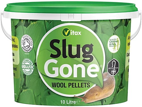 Vitax Organic Slug Gone Wool Pellets 10L Tub 1 Vitax Organic Slug Gone Wool Pellets 10L Tub