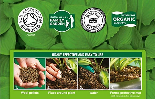 Vitax Organic Slug Gone Wool Pellets 5L Tub 2 Vitax Organic Slug Gone Wool Pellets 5L Tub - Image 2