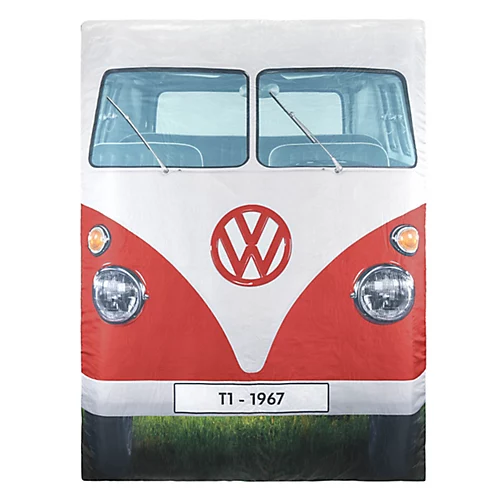 Volkswagen Camping Red & Blue Small Double Sleeping Bag 2 Volkswagen Camping Red & Blue Small Double Sleeping Bag - Image 2