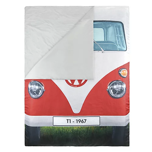 Volkswagen Camping Red & Blue Small Double Sleeping Bag 4 Volkswagen Camping Red & Blue Small Double Sleeping Bag - Image 4