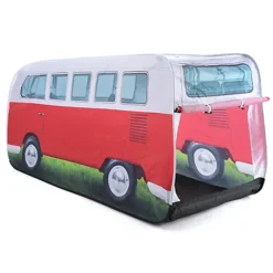 Volkswagen Red Camper Van Pop Up Tent -Outsunny Garden Zone volkswagen red camper van pop up tent5031470224868 03c bq