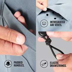 VonHaus Garden Furniture Cover, Waterproof Outdoor Cover For Patio Furniture Set, Grey Polyester W/ Drawstring, 142 X 68cm -Outsunny Garden Zone vonhaus garden furniture cover waterproof outdoor cover for patio furniture set grey polyester w drawstring 142 x 68cm5060192526639 03c MP