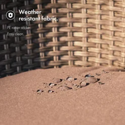 VonHaus Rattan Bistro Set, 2 Wicker Style Seats & Glass-Top Coffee Table Set, 2 Chairs W Removable Cushions, Grey Garden Furniture -Outsunny Garden Zone vonhaus rattan bistro set 2 wicker style seats glass top coffee table set 2 chairs w removable cushions grey garden furniture5056115707520 04c MP