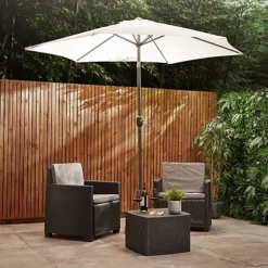 VonHaus Rattan Bistro Set, Weatherproof Rattan Effect Garden Bistro Set, Table & Chairs Set Of 2, Water Resistant Conversation Set -Outsunny Garden Zone vonhaus rattan bistro set weatherproof rattan effect garden bistro set table chairs set of 2 water resistant conversation set5056115797552 03c MP