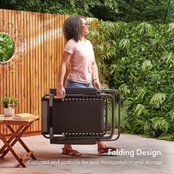 VonHaus Zero Gravity Chair, Textoline Folding Sun Lounger, Heavy Duty Foldable Sunlounger W/ Headrest & Powder Coated Steel Frame -Outsunny Garden Zone vonhaus zero gravity chair textoline folding sun lounger heavy duty foldable sunlounger w headrest powder coated steel frame5060192529968 04c MP