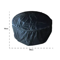 Weatherproof Outdoor Garden Furniture Cover - Round Medium -Outsunny Garden Zone weatherproof outdoor garden furniture cover round medium5060502537003 03c MP