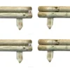 Wooden Garden Fixed Horizontal Panels Log Roll Border Lawn Edging 140mm High Pack Of 4