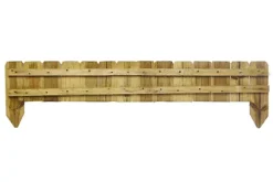 Wooden Garden Fixed Panels Log Roll Border Edging 150mm High Pack Of 6 -Outsunny Garden Zone wooden garden fixed panels log roll border edging 150mm high pack of 65060863620826 04c MP