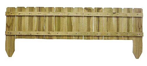 Wooden Garden Fixed Panels Log Roll Border Lawn Edging 225mm High Pack Of 4 3 Wooden Garden Fixed Panels Log Roll Border Lawn Edging 225mm High Pack Of 4 - Image 3