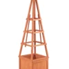 Wooden Obelisk Garden Planter Box