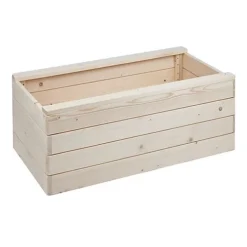 Wooden Outdoor Planter Box - Rectangle -Outsunny Garden Zone wooden outdoor planter box rectangle5059742059062 03c MP