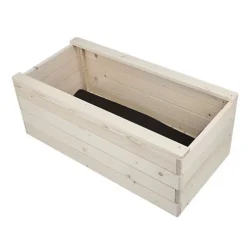 Wooden Outdoor Planter Box - Rectangle -Outsunny Garden Zone wooden outdoor planter box rectangle5059742059062 04c MP