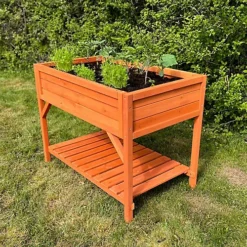 Wooden Raised Herb & Vegetable Planter