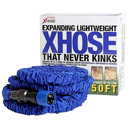 XHose Blue Extendable Hose Pipe (L)15.24m 1 XHose Blue Extendable Hose Pipe (L)15.24m