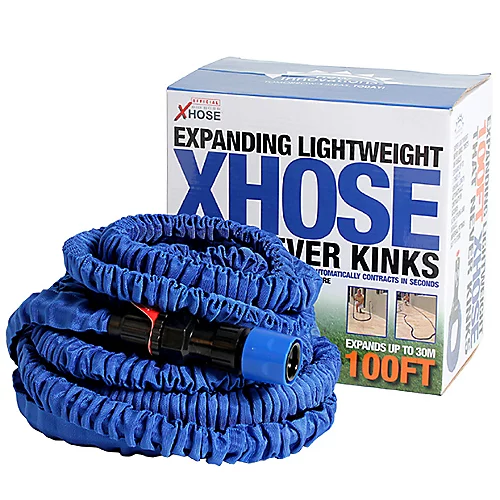 XHose Blue Extendable Hose Pipe (L)30.48m 1 XHose Blue Extendable Hose Pipe (L)30.48m
