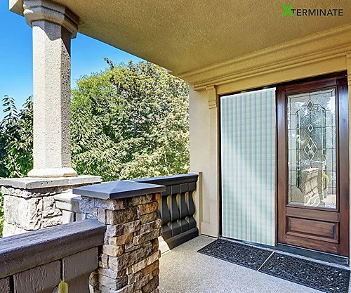 Xterminate Aluminium Fly Blind Door Screen Chain Curtain Silver And Blue With Spare Chains For Buisness And Home 3 Xterminate Aluminium Fly Blind Door Screen Chain Curtain Silver And Blue With Spare Chains For Buisness And Home - Image 3