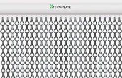 Xterminate Aluminium Fly Blind Door Screen Chain Curtain Silver And Grey With Spare Chains, For Buisness And Home -Outsunny Garden Zone xterminate aluminium fly blind door screen chain curtain silver and grey with spare chains for buisness and home5056411318604 03c MP