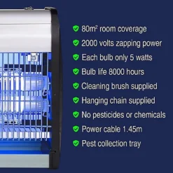 Xterminate Indoor Insect Fly Killer Zapper LED Low Energy Attracting UV Light Electric 30w -Outsunny Garden Zone xterminate indoor insect fly killer zapper led low energy attracting uv light electric 30w5056411333164 03c MP