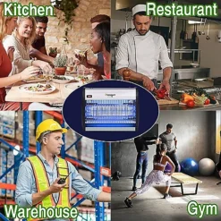 Xterminate Indoor Insect Fly Killer Zapper LED Low Energy Attracting UV Light Electric 40w -Outsunny Garden Zone xterminate indoor insect fly killer zapper led low energy attracting uv light electric 40w5056411333171 03c MP