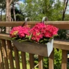 Zinc Balcony Hanging Planters (Set Of 2)